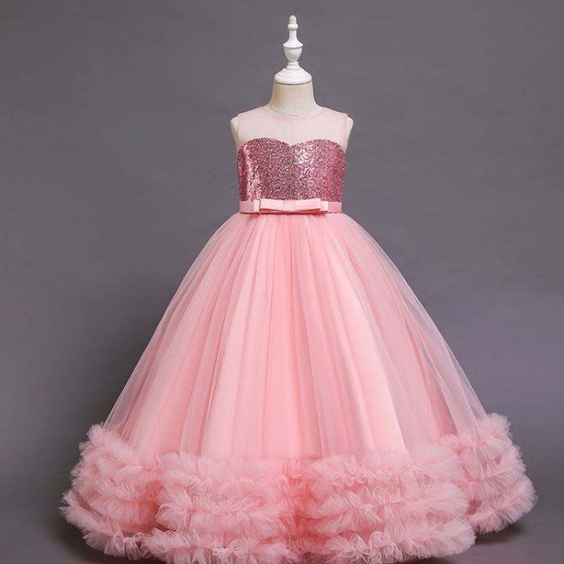 Meisjes feest prom kleding bloemen meisjes prinses bruiloft bal jurk avondjurken