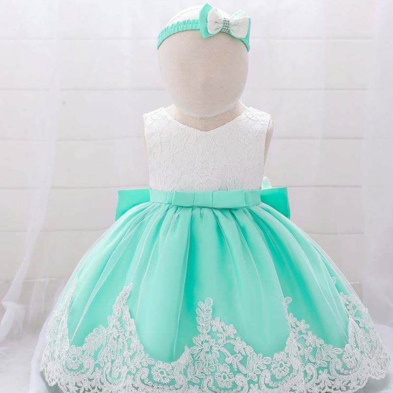 Baige hetenieuwe producten Kid Kleding Bloem Verjaardag Kinderen Babymeisjes Party Jurk Design