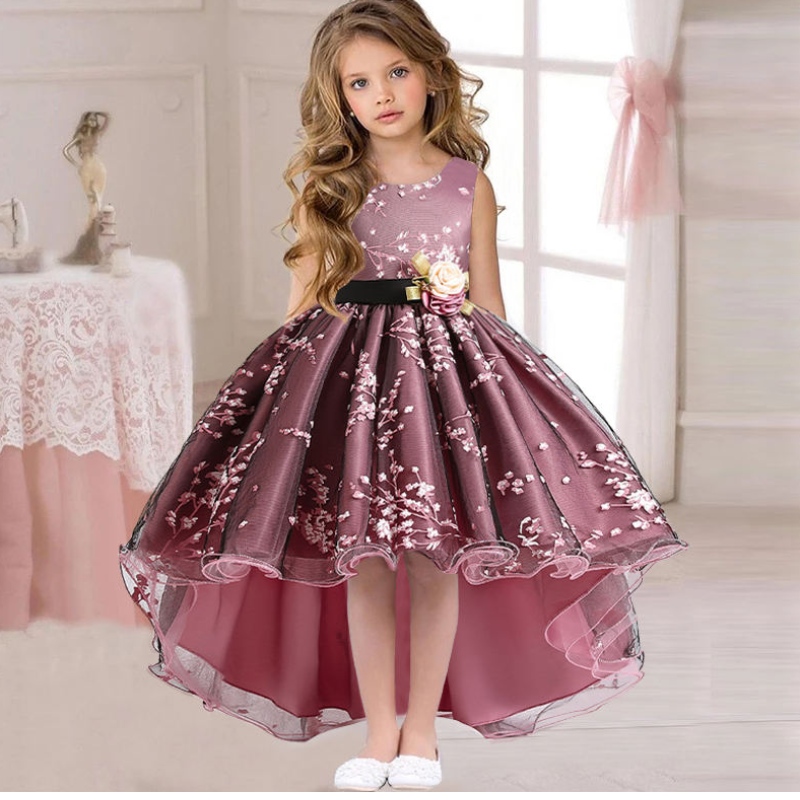 2022 Pageant vintage jurk kinderen feest eerste bruidsmeisje jurken voor meisjes kinderen kostuum trouwjurk meisje babyvestido tiener