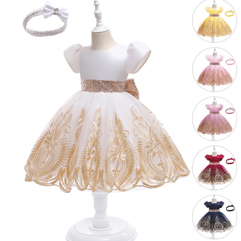 Lace Kinderjurken voor meisjes elegante 10 -jarige kinderen baljurk trouwfeest bloemenmeisjes \\ 'prinses verkleed