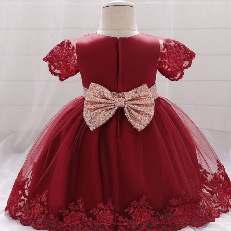 2022 Ceremonie baby 1e verjaardag jurk voor babymeisjes kleren pailletten prinses jurken feest doop kleding 0 1 2 ja ja