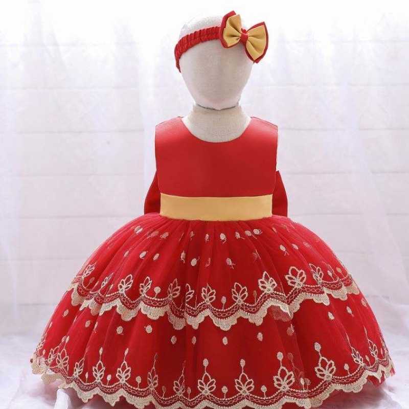 Baige hete verkoop meisje bruiloft bloem kinderen mooie kleding feest tutu meiden \\ 'korte verjaardag peuterjurken voor 2 jaar oud