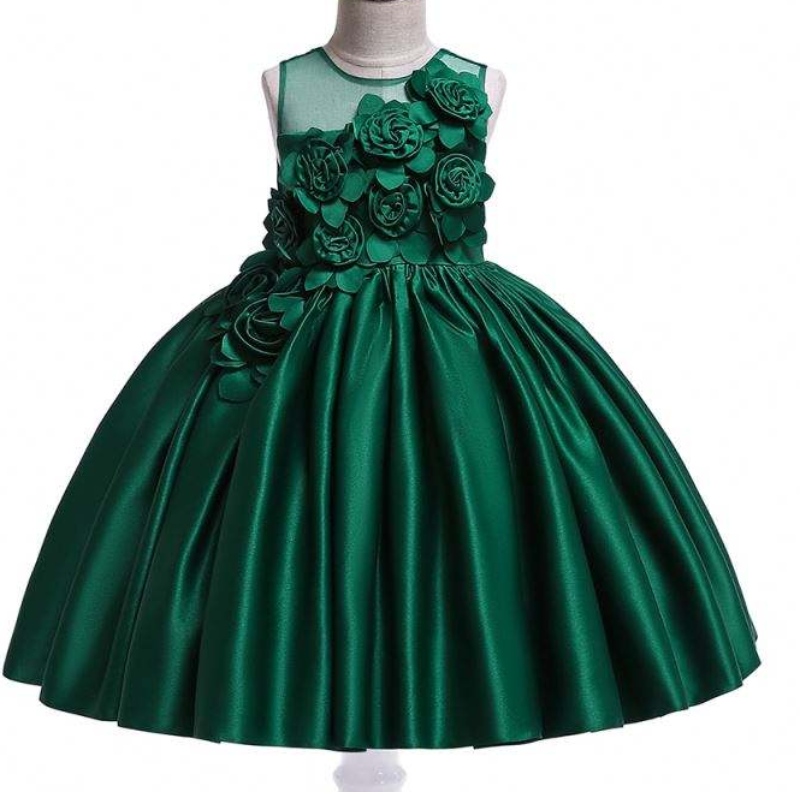 Groothandel bruiloft baljurk prinses baby bloemenmeisje mode verjaardagsfeestje jurk l5068