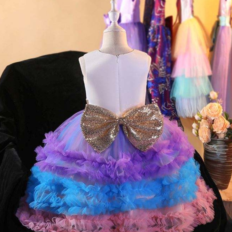 Baige unicorn tutu feestjurk eenhoorn jurk meisje prinses jurken kostuum