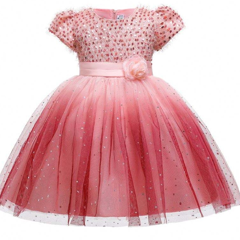 Baigenieuwe ontwerp meisjes cake jurk elegante avond formeel baby bloemenmeisje jurken l5160