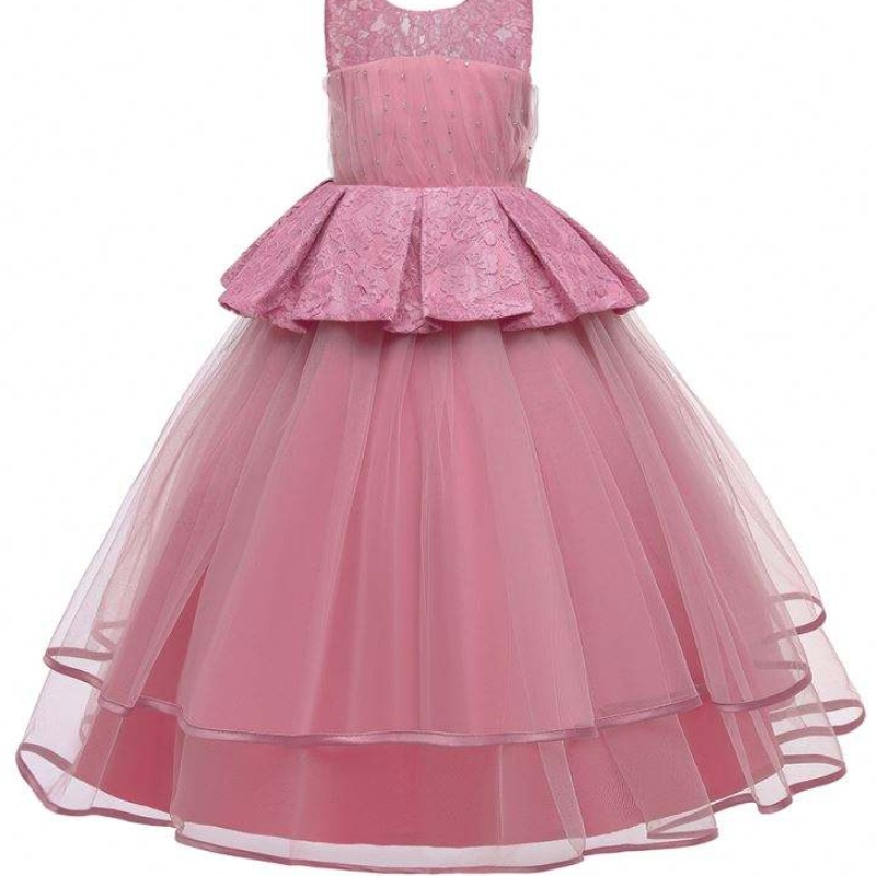 Baige fancy meisjes feestjurken lente en zomer kinderen kleding babymeisjes feestjurken