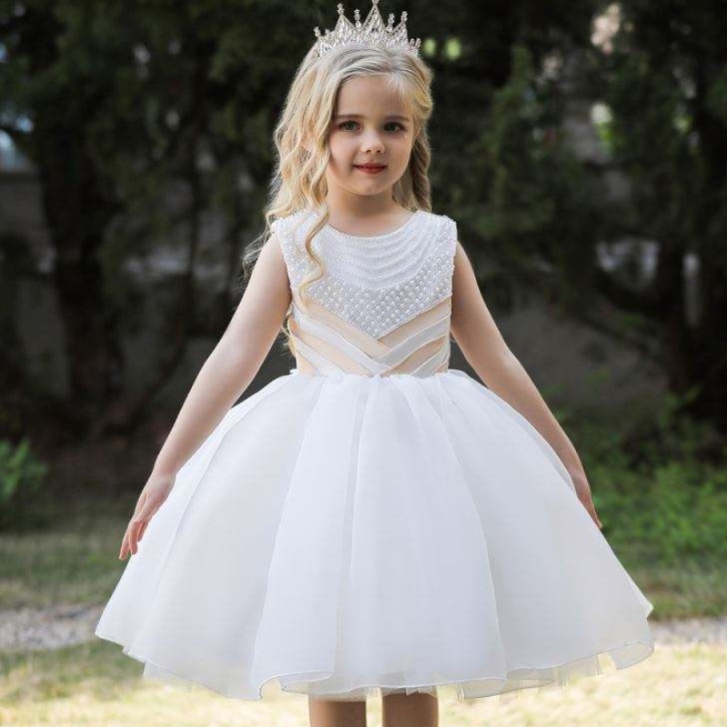 Baige pailletten prinses meisjes verjaardagsjurken mooie meidfeest voor 6 jaar oude babymeisjes jurk ontwerpen voor doop