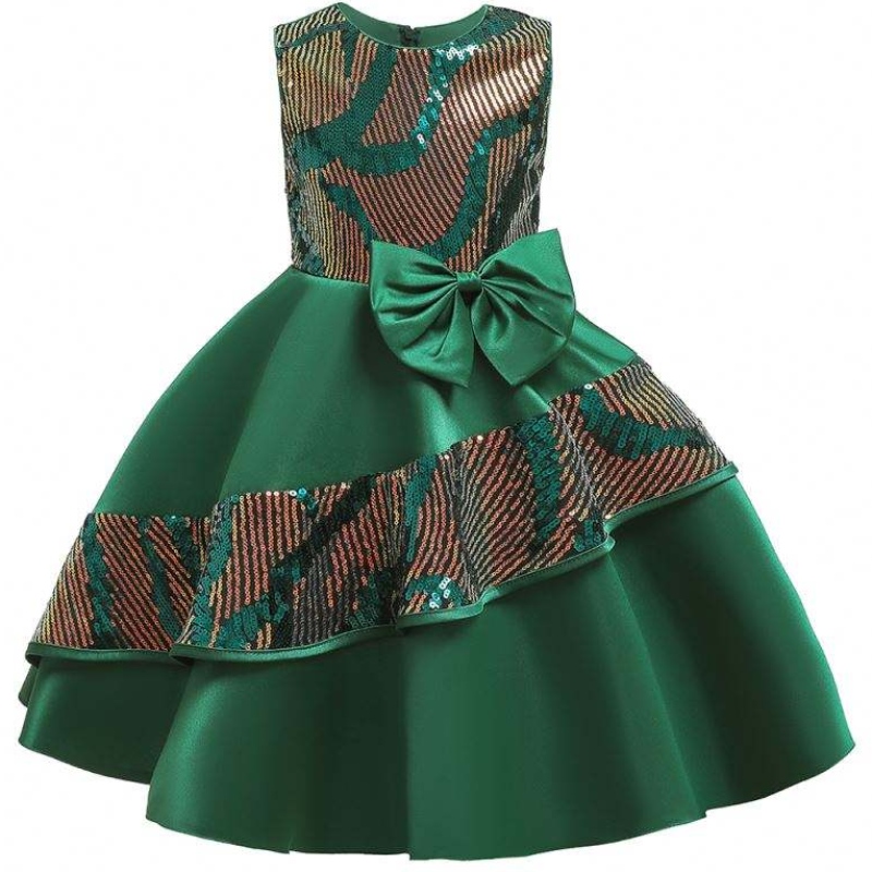 Fancy Frock -pailletten ontwerpen meisjes feest bling bling jurken kinderkleding l5146