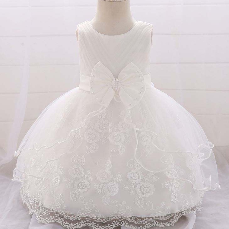 Pasgeboren babykleding bruidsmeisje kinderen chique goedkope bloemenmeisje kleine engel jurken voor verjaardagsfeestje l1869xz