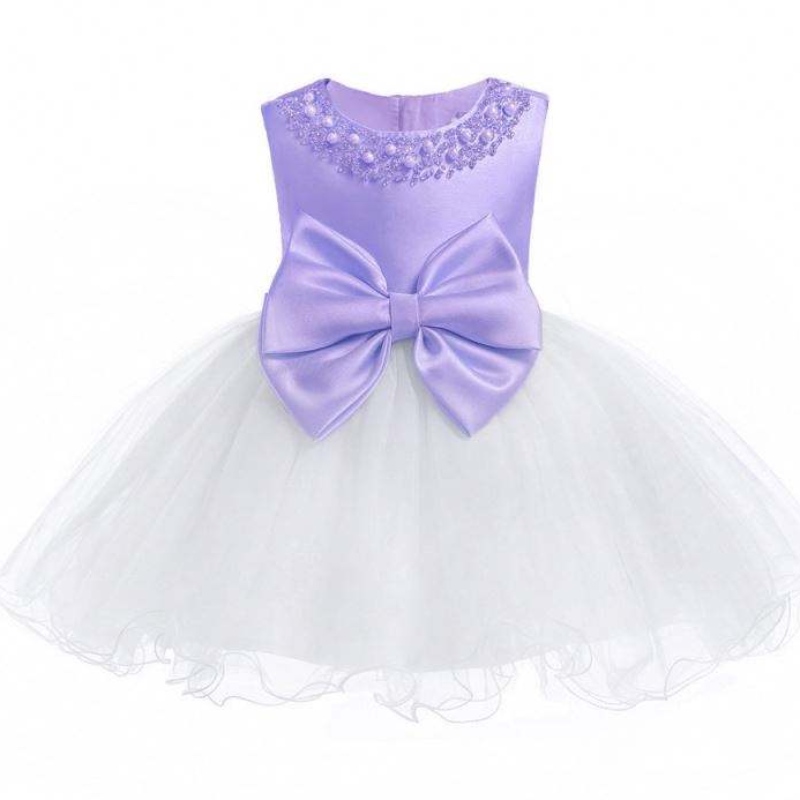 Groothandel bruiloft evenement Frock Verjaardagsceremonie Girl feestjurk Kids pasgeboren chique jurken voor babymeisje L8548