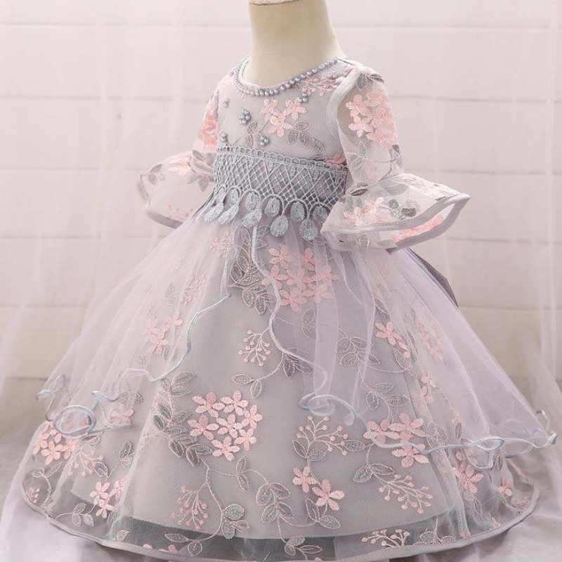 Girl Dress Flower Princess Anna Elsa Halloween -kostuums Jurk Baby Girl Party Dress L5015XZ