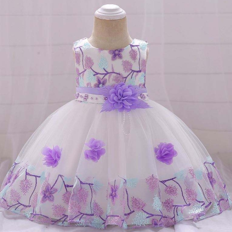 0-2 jaar Flower Fancy baby Babykleding Kinderen Pasgeboren kleding Kinderjurken L5045XZ