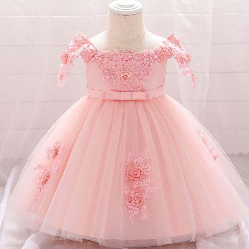 Kinderen van hoge kwaliteit Kinderprinses Jurk Kinderen Frock Design Embriodary kostuums L5057XZ