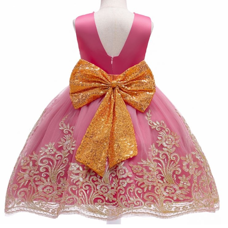 Maqtz 2021 Nieuwe Girl Princess Ball Jurk Kids Formele verjaardagsfeestjurken met grote boog