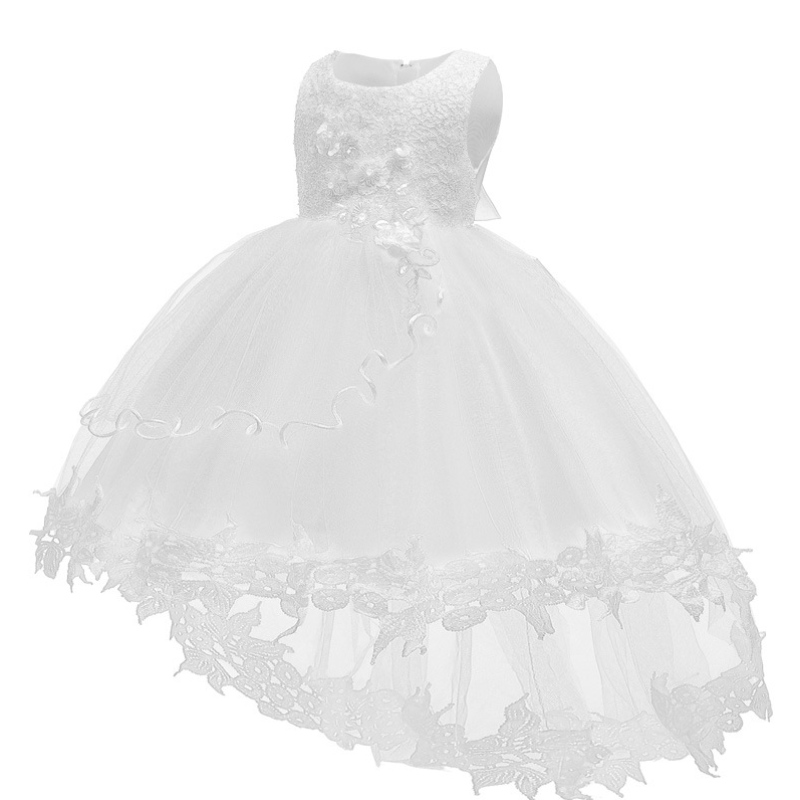 Europese stijl meisje trouwjurk voor kinderen mooie verjaardagsfeestje tutu rode jurken voor meisjes 6-24 maanden oud mouwloosheid