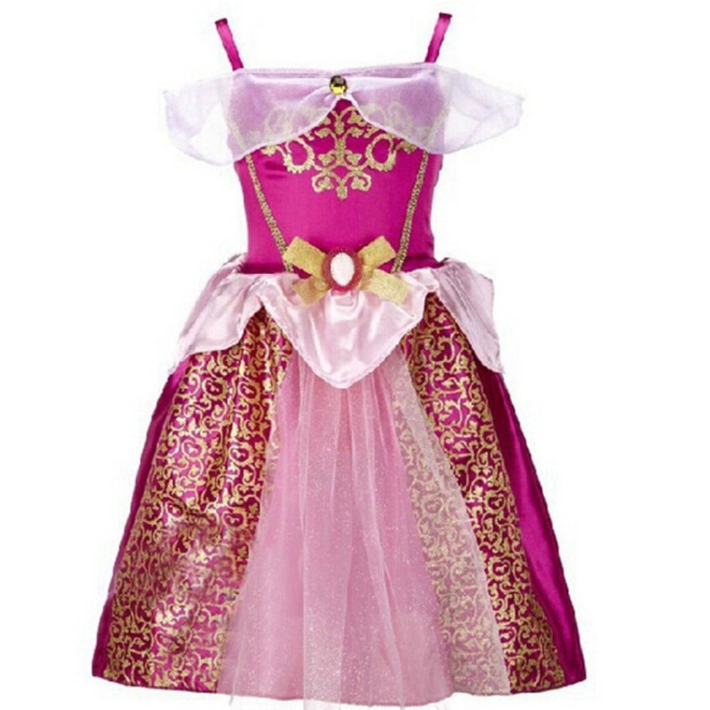 Zomer hete stijl Fashion Dress Children 's Princess Dress zonder mouwen voor themafeest