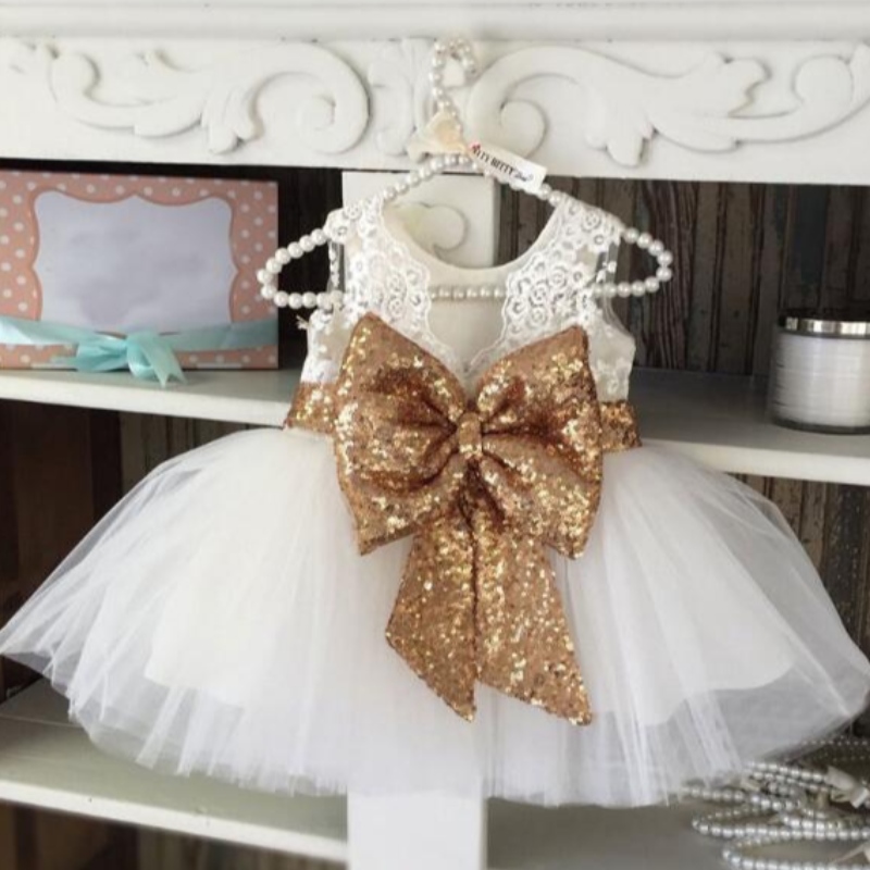 Babymeisjesjurken voor babykinderen 1 2 jaar oude verjaardagsfeestjes jurk kinderen elegante prom jurk