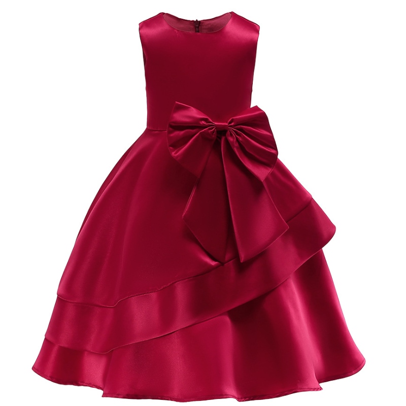 Girl Princess Dress Red Party Dress Children \\'s Dress Girls Performance Costuumes