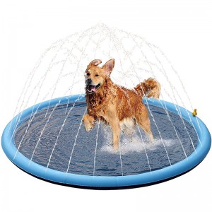 Opblaasbaar 170 cm hond Splash sprinkler pad buiten