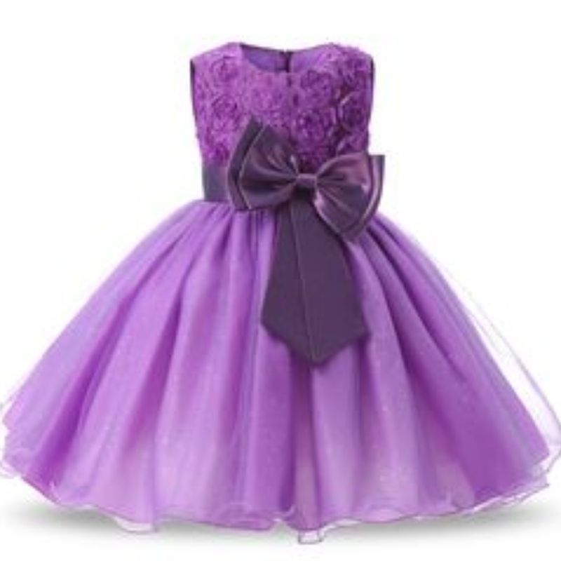 Meisjes kerstjurk voor kinderen kanten bloem prinses jurk kinderen grote boog bruiloft verjaardagsfeestje vestidosnieuwjaar kostuum