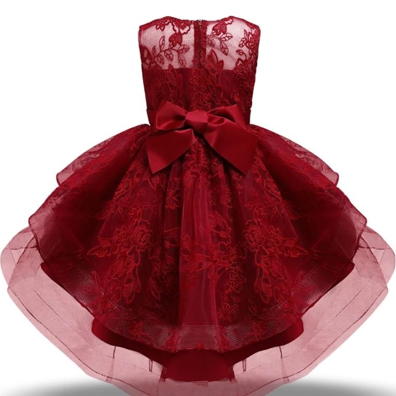 Elegante meisjes prinsesjurk bruiloft en verjaardagsfeestje bruidsmeisje tule kanten borduurwerk formele jurken kinderen kinderen bal gow