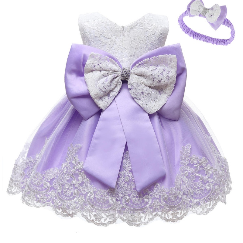 Baby Nieuwe stijl Fancy Ball Pink Kids Jurk Baby Girls Party Draag Bloemen meisjesjurk voor 3 jaar