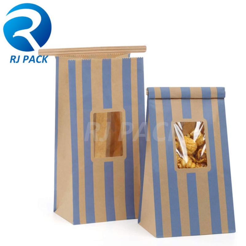 Het effect van vierkante blok platte bodem met tin stropdas op voedsel