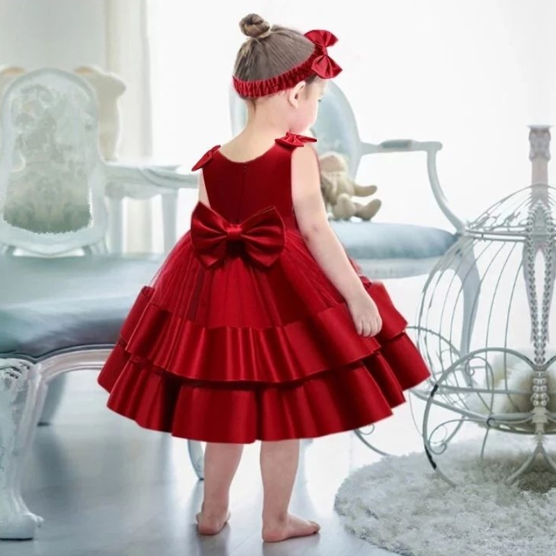 Pasgeboren baby doopjurken voor meisjes peuter kinderen 1e verjaardag doop tutu jurk kralen gelaagde baby feestvestidos