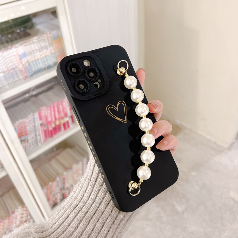 Hetnieuwe product is van toepassing op Apple iPhone14Pro Pearl Bracelet Protective Case, en de lens is volledig beschermd en opgewaardeerd