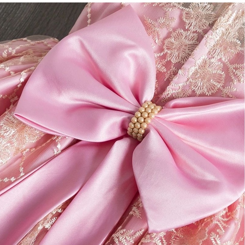 Pageant communion Kleed Little Girls Birthday Elegante jurk bruiloft avondvestidos maat 4-10t prinses kostuum kinderen kleding