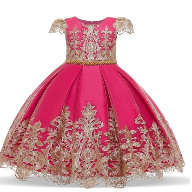Pageant communion Kleed Little Girls Birthday Elegante jurk bruiloft avondvestidos maat 4-10t prinses kostuum kinderen kleding