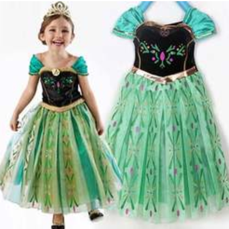Baige tv&movie ellsa Anna Girl Party Performance jurken Halloween cosplay jurken kostuums