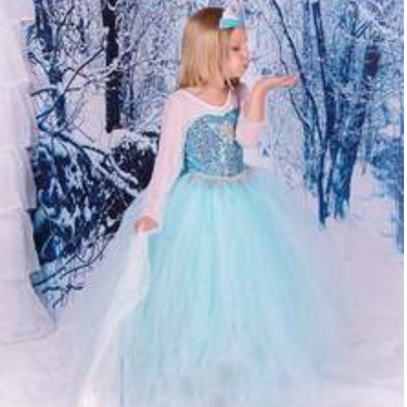 Baige tv&movie ellsa Anna Girl Party Performance jurken Halloween cosplay jurken kostuums