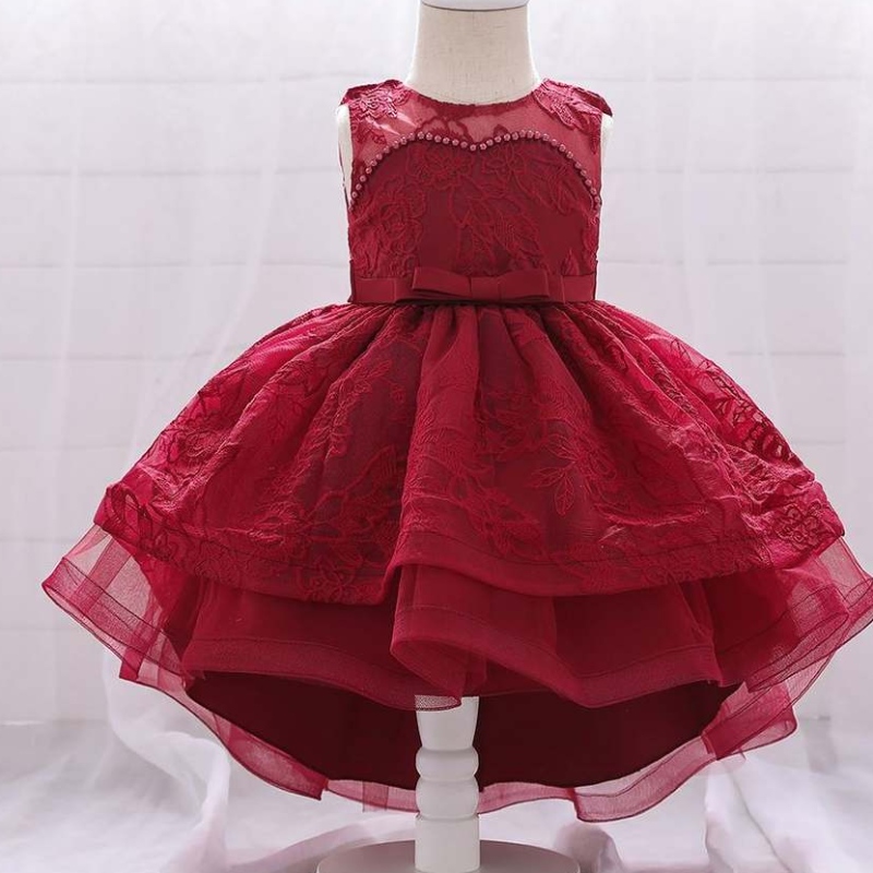2020 Nieuw ontwerp Kinderen Kleding Baby Frock Design Foto's Bloemmeisjes Jurken T1939XZ