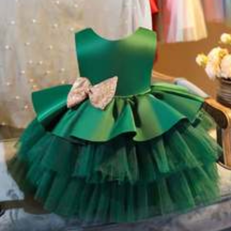 Baigenieuwste hete verkopende kinderkleding avondjurk voor babymeisjes L1966XZ