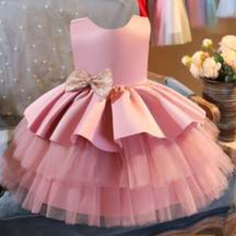 Baigenieuwste hete verkopende kinderkleding avondjurk voor babymeisjes L1966XZ