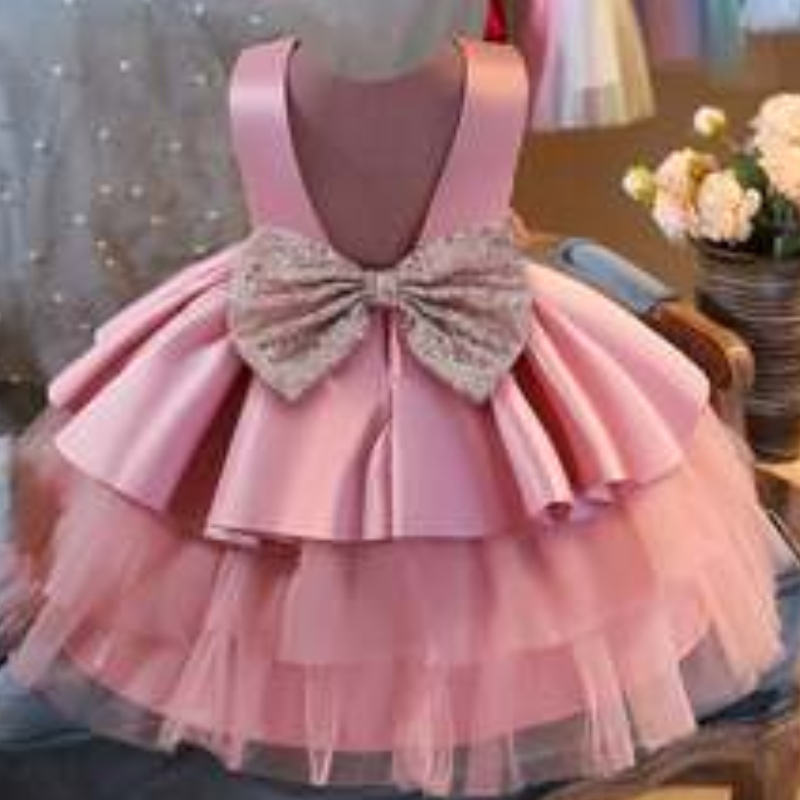 Baigenieuwste hete verkopende kinderkleding avondjurk voor babymeisjes L1966XZ