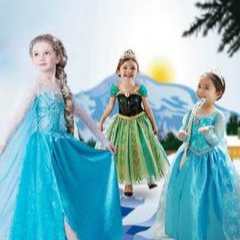 Frozen Elsa Anna Costume Elsa 2 Dress Halloween Girls \\ 'jurken met lovertjes