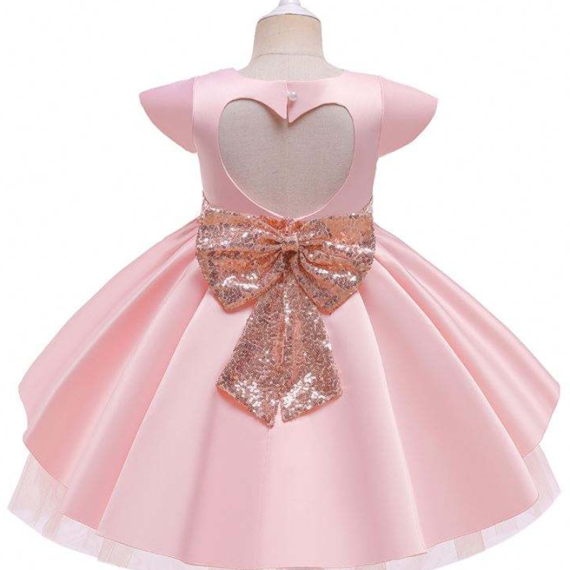 Baigenieuwe kleine meisjes trouwjurken kinderen prinses japon met boog kind verjaardagsfeestje jurk 3-10 jaar oud