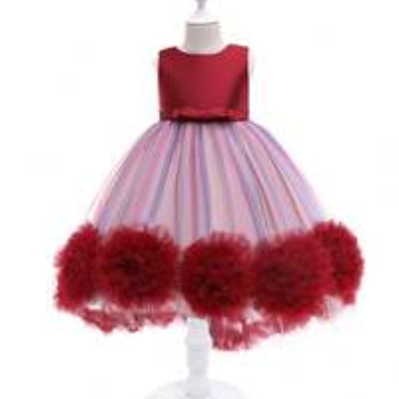 Baige jurken voor meisjes van 7 jaar oude kinderen kleding kinderen japon ontwerpen foto's baby feestkleding