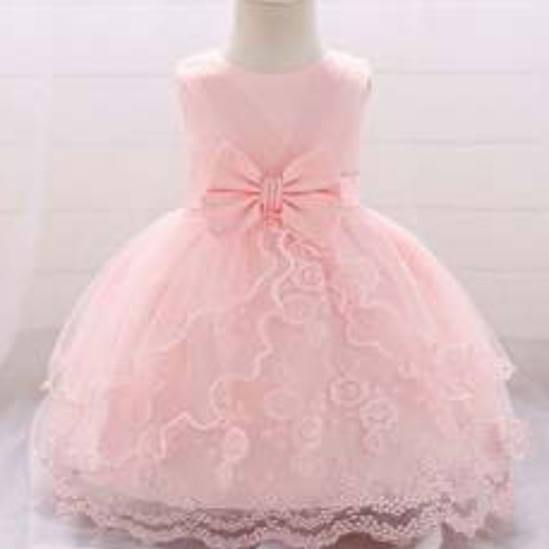 Groothandel zomer Baby Prom Droading Dress Wedding Event Bloemjurk 1-2 jaar Verjaardagsbaljurk L1869XZ