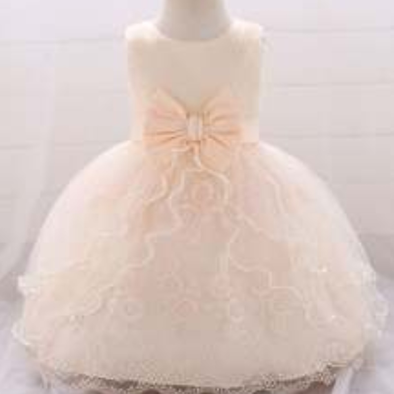Groothandel zomer Baby Prom Droading Dress Wedding Event Bloemjurk 1-2 jaar Verjaardagsbaljurk L1869XZ
