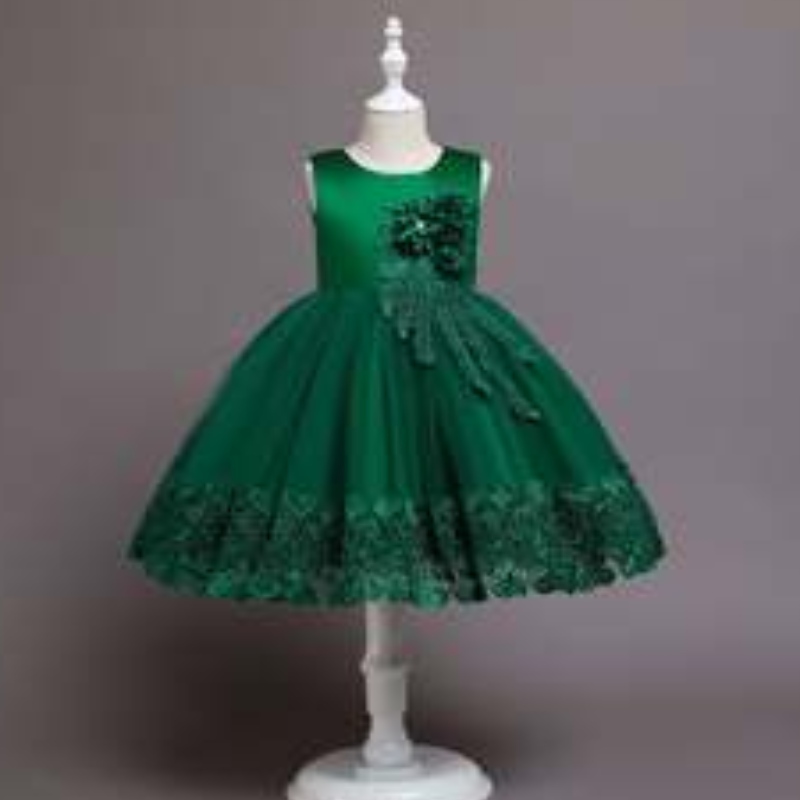 Baige New Fashion Christmas Kids Party Dress 3 To12 Years Children Party Performance Ball Jurk 68032