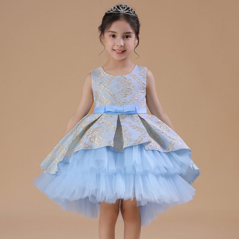 Baige 3-12y Flower Girl Fluffy Dress Factory Wholesale Boutique Kids Kleding Princess Tutu Rok 2171