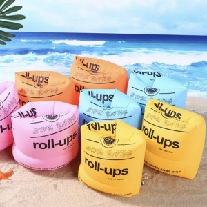 opblaasbare zwemring spattende mouw opblaasbare armring