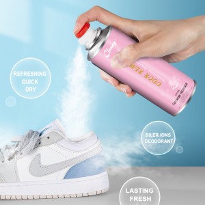 Nieuwe stijlvolle hoogeffectieve schoenen deodorant spray schoenen parfum schoenen zorgproduct