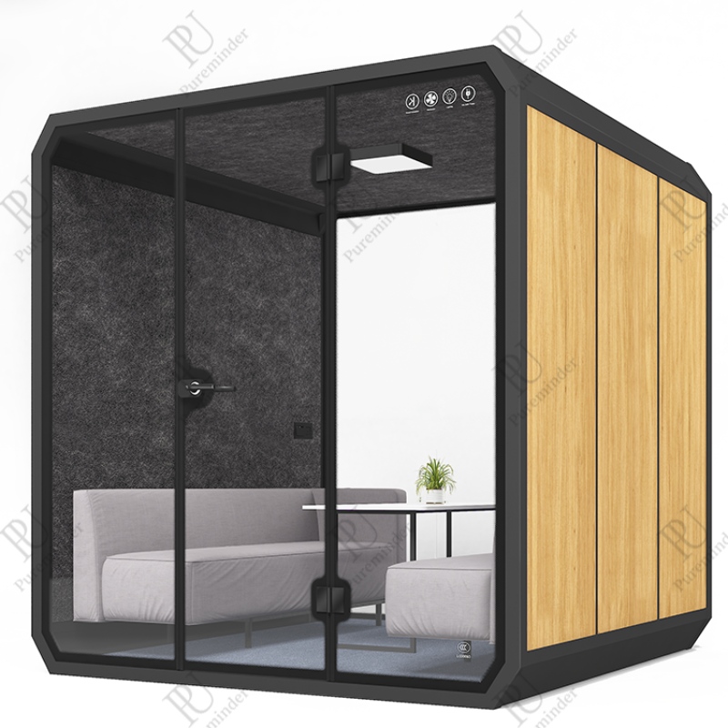 Pureminder XL Size geluiddichte stand privé Portable Silence voor thuis- en kantoorbijeenkomst