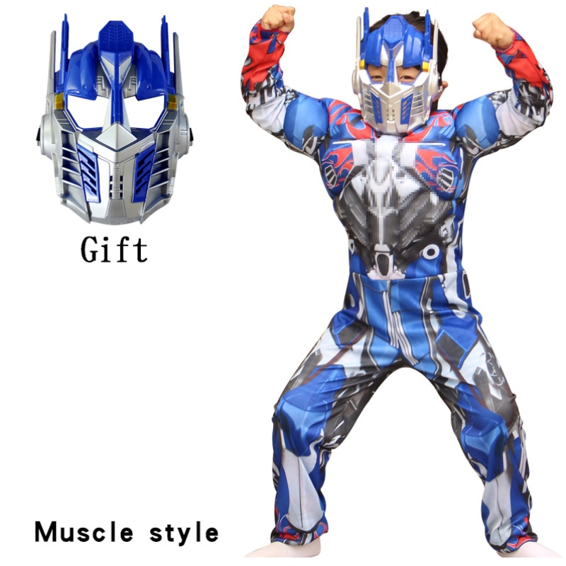 Jongens optimus spier robot prime fancy verkleed American Boy Superhero Purim Cosplay Halloween Child Costume