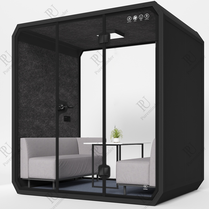 Pureminder L Size geluiddichte stand privé Portable Silence voor vergadering, kantoor en buiten