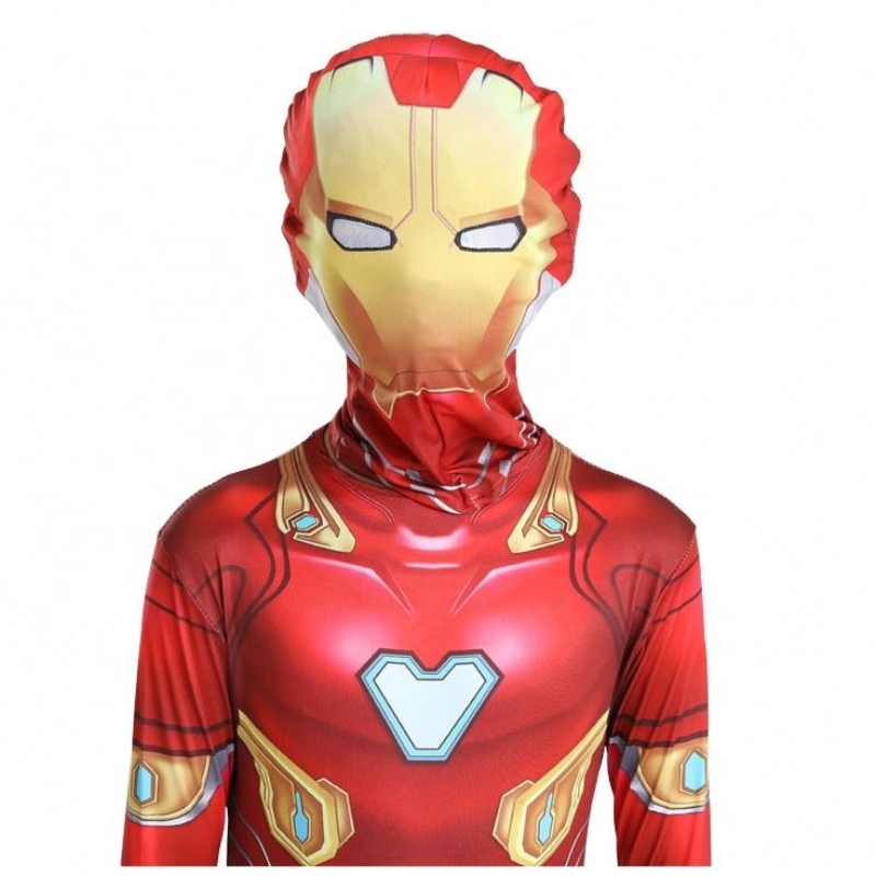Warrior Infinity Avenger 2022 Ouderkinderen Aangepaste spierpantserontwerp 3D Print Cool Iron Cosplay Pak Men Kids Kostuum